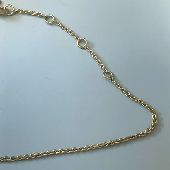 ALEXIS BITTAR Ms Havisham Starlight Mosaic Tile Gold White Pearlescent Necklace - Picture 11 of 12